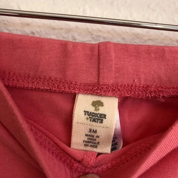 NWT Tucker + Tate pants set yellow flutter sleeve shirt w/ bunnies size 3 months - Picture 8 of 8